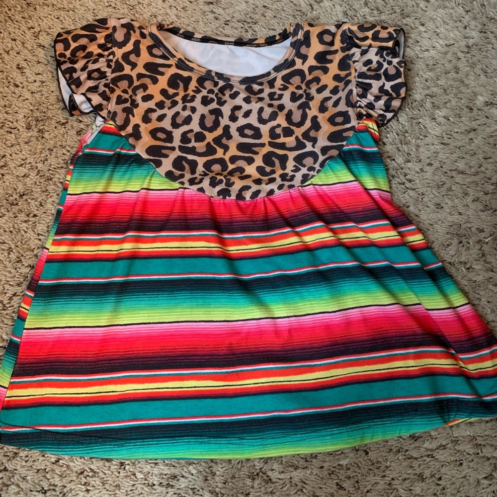Serape/leopard top